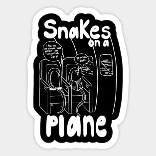 Snakes on a Plane (White) Sticker